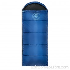 Lucky Bums Youth Muir Sleeping Bag 40°F/5°C with Digital Accessory Pocket and Carry Bag, Green 568935275